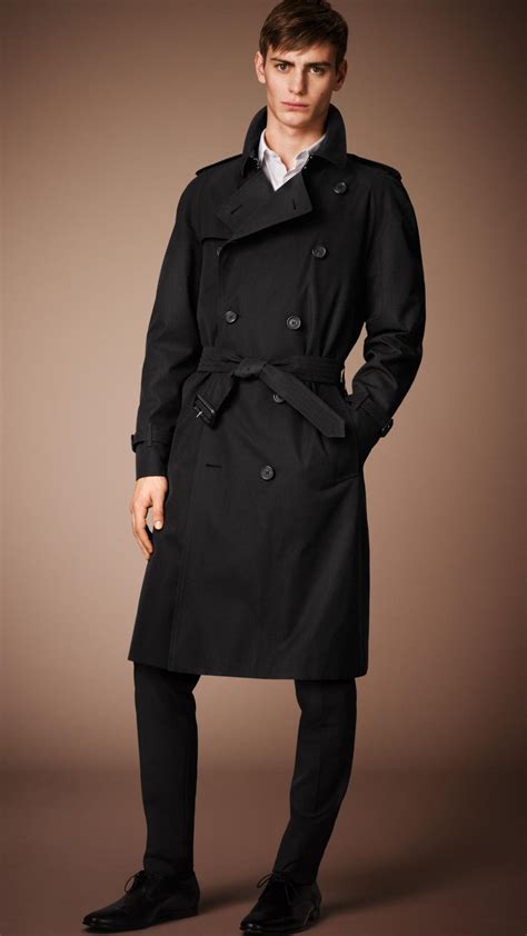 burberry trench coat men black|Burberry men's trench coat sale.